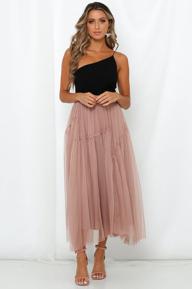 Another Fairytale Midi Skirt Dark Blush