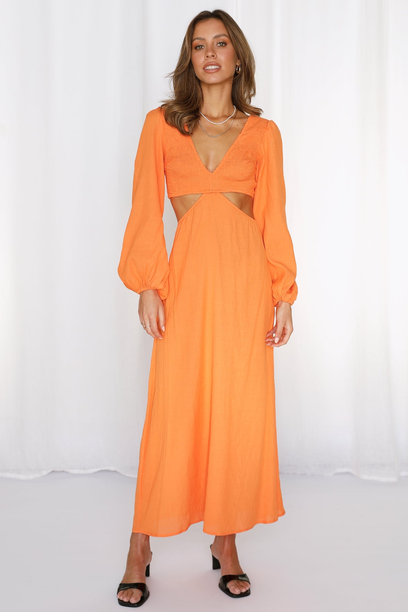 At The Centre Maxi Dress Orange